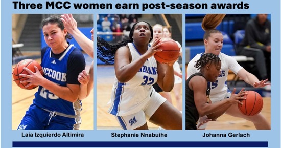 Three MCC women earn post-season honors