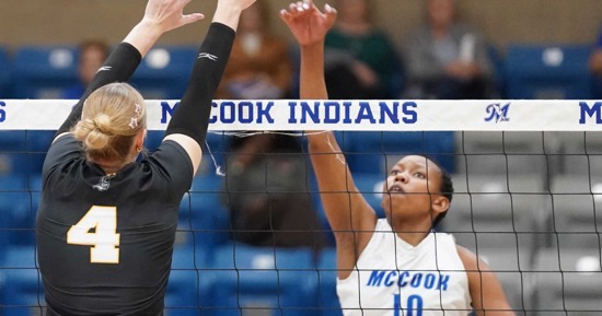 Lady Indians drop four-set home finale to North Platte